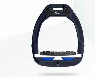 Flex-On Safe-On Sicherheitssteigbügel mit Ultra Grip Neigung in Marine Weiß Blau – Bild 1 von 1