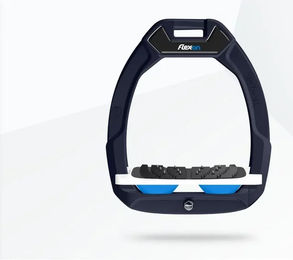Flex-On Safe-On Sicherheitssteigbügel mit Ultra Grip Neigung in Marine Weiß Blau – Bild 1 von 1