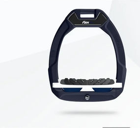 Flex-On Safe-On Sicherheitssteigbügel mit Ultra Grip Neigung in Marine/Weiß/Marine – Bild 1 von 1