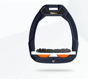 Flex-On Safe-On Sicherheitssteigbügel mit Ultra Grip Neigung in Marine Weiß Orange – Bild 1 von 1