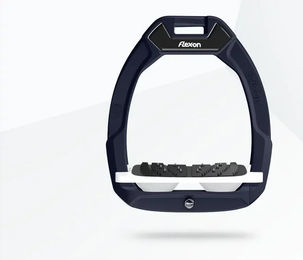 Flex-On Safe-On Sicherheitssteigbügel mit Ultra Grip Neigung in Marine/Weiß/Weiß – Bild 1 von 1