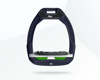 Flex-On Safe-On Sicherheitssteigbügel mit Ultra Grip Neigung in Rot Grau Grün – Bild 1 von 1