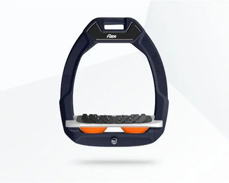 Flex-On Safe-On Sicherheitssteigbügel mit Ultra Grip Neigung in Rot Grau Orange – Bild 1 von 1