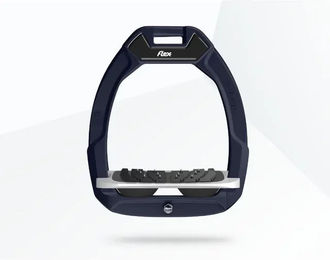 Flex-On Safe-On Sicherheitssteigbügel mit Ultra Grip Neigung in Rot Grau Schwarz – Bild 1 von 1