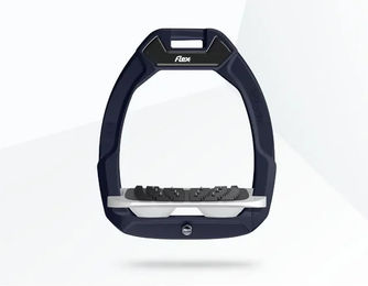 Flex-On Safe-On Sicherheitssteigbügel mit Ultra Grip Neigung in Rot Grau Weiß – Bild 1 von 1