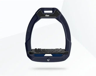 Flex-On Safe-On Sicherheitssteigbügel mit Ultra Grip Neigung in Rot/Schwarz/Marin – Bild 1 von 1