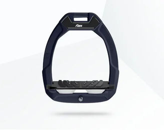 Flex-On Safe-On Sicherheitssteigbügel mit Ultra Grip Neigung in Rot Schwarz Weiß – Bild 1 von 1