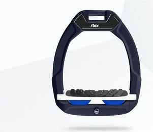 Flex-On Safe-On Sicherheitssteigbügel mit Ultra Grip Neigung in Rot Weiß Blau – Bild 1 von 1