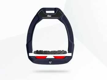 Flex-On Safe-On Sicherheitssteigbügel mit Ultra Grip Neigung in Rot-Weiß-Rot – Bild 1 von 1