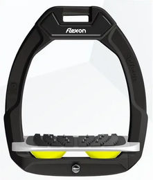Flex-On Safe-On Sicherheitssteigbügel mit Ultra Grip Neigung in Schwarz Grau Gelb – Bild 1 von 1