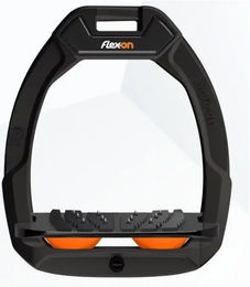 Flex-On Safe-On Sicherheitssteigbügel mit Ultra Grip Neigung in Schwarz/Schwarz/Gelb – Bild 1 von 1