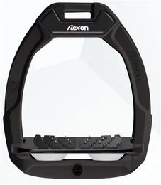 Flex-On Safe-On Sicherheitssteigbügel mit Ultra Grip Neigung in Schwarz/Schwarz/Weiß – Bild 1 von 1