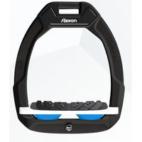Produktbild von Flex-On Safe-On Sicherheitssteigbügel mit Ultra Grip Neigung in Schwarz Weiß Blau