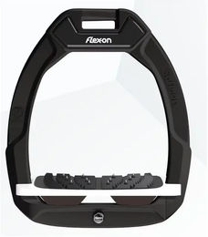 Flex-On Safe-On Sicherheitssteigbügel mit Ultra Grip Neigung in Schwarz Weiß oder Braun – Bild 1 von 1