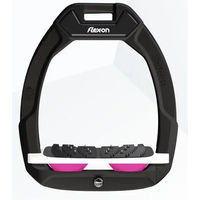 Produktbild von Flex-On Safe-On Sicherheitssteigbügel mit Ultra Grip Neigung in Schwarz Weiß Rosa