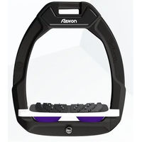 Produktbild von Flex-On Safe-On Sicherheitssteigbügel mit Ultra Grip Neigung in Schwarz Weiß Violett