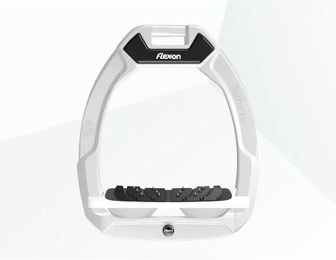Flex-On Safe-On Sicherheitssteigbügel mit Ultra Grip Neigung in Weiß – Bild 1 von 1