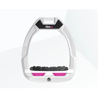 Produktbild von Flex-On Safe-On Sicherheitssteigbügel mit Ultra Grip Neigung in Weiß/Weiß/Rosa