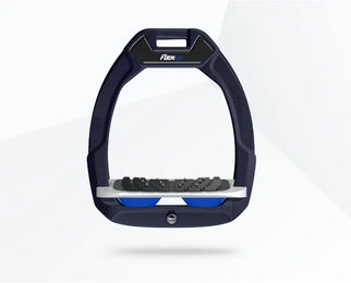 Flex-On Safe-On Sicherheitssteigbügel mit Ultra Grip Neigungsfunktion in Grün/Grau/Blau – Bild 1 von 1
