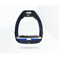 Produktbild von Flex-On Safe-On Sicherheitssteigbügel mit Ultra Grip Neigungsfunktion in Grün/Grau/Blau