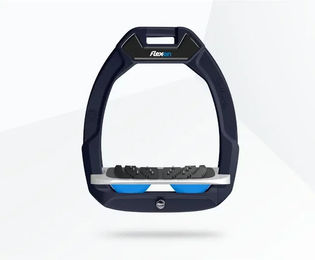 Flex-On Safe-On Sicherheitssteigbügel mit Ultra Grip Neigungsfunktion in Grün/Grau/Blau – Bild 1 von 1