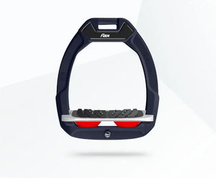 Flex-On Safe-On Sicherheitssteigbügel mit Ultra Grip Neigungsfunktion in Rot/Grau/Rot – Bild 1 von 1