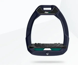 Flex-On Safe-On Sicherheitssteigbügel mit Ultra Grip Neigungswinkel in Bordeaux Grau Grün – Bild 1 von 1