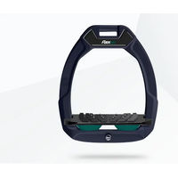 Produktbild von Flex-On Safe-On Sicherheitssteigbügel mit Ultra Grip Neigungswinkel in Bordeaux Grau Grün