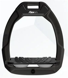 Flex-On Safe-On Sicherheitssteigbügel mit Ultra Grip Neigungswinkel in Schwarz/Schwarz/Anthrazit – Bild 1 von 1