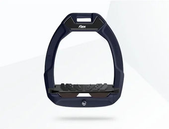 Flex-On Safe-On Sicherheitssteigbügel mit Ultra Grip Technologie für Pferde in Rot Schwarz Braun – Bild 1 von 1