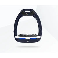 Produktbild von Flex-On Safe-On Sicherheitssteigbügel mit Ultra Grip Technologie für Reiter in Grün Weiß Blau