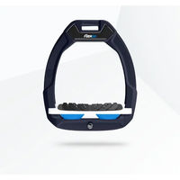 Produktbild von Flex-On Safe-On Sicherheitssteigbügel mit Ultra Grip Technologie für Reiter in Grün Weiß Blau