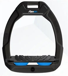 Flex-On Safe-On Sicherheitssteigbügel mit Ultra Grip und Neigung in Schwarz Blau – Bild 1 von 1