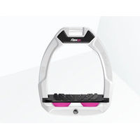 Produktbild von Flex-On Safe-On Sicherheitssteigbügel neigbar mit Ultra Grip in Weiß Schwarz Rosa