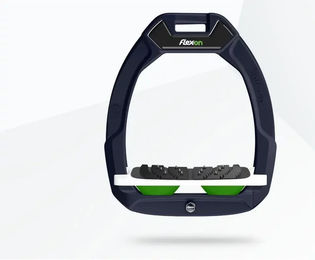 Flex-On Safe-On Sicherheitssteigbügel Neigbar Ultra Grip Blau Weiß Grün – Bild 1 von 1