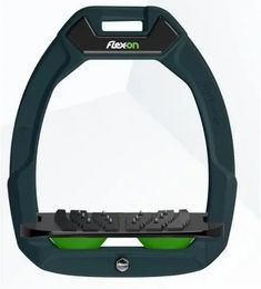 Flex-On Safe-On Sicherheitssteigbügel Neigbar Ultra Grip Grün/Schwarz/Grün – Bild 1 von 1