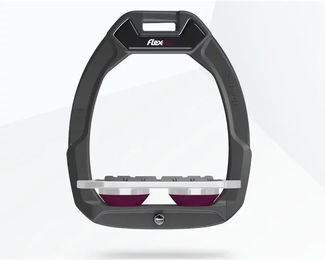 Flex-On Safe-On Sicherheitssteigbügel Plat Grip Anthrazit Grau Pflaume – Bild 1 von 1
