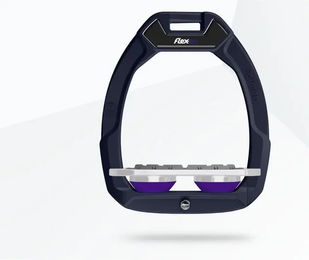 Flex-On Safe-On Sicherheitssteigbügel Plat Grip aus Aluminium in Grau/Lila – Bild 1 von 1