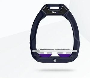Flex-On Safe-On Sicherheitssteigbügel Plat Grip Blau Grau Violett – Bild 1 von 1