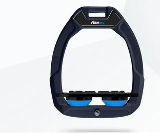Flex-On Safe-On Sicherheitssteigbügel Plat Grip Blau/Schwarz/Blau – Bild 1 von 1