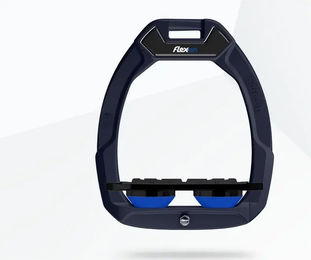 Flex-On Safe-On Sicherheitssteigbügel Plat Grip Blau/Schwarz/Blau – Bild 1 von 1