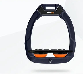 Flex-On Safe-On Sicherheitssteigbügel Plat Grip Blau Schwarz Orange – Bild 1 von 1