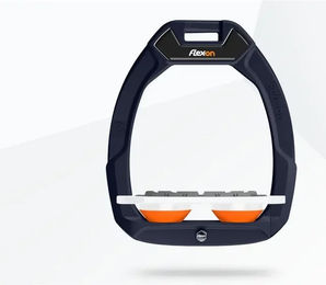 Flex-On Safe-On Sicherheitssteigbügel Plat Grip Blau Weiß Orange – Bild 1 von 1