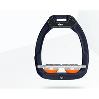 Produktbild von Flex-On Safe-On Sicherheitssteigbügel Plat Grip Braun Grau Orange für Pferde