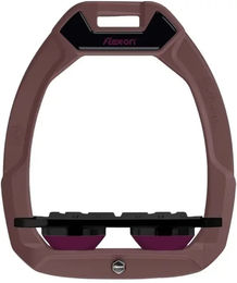 Flex-On Safe-On Sicherheitssteigbügel Plat Grip Braun Schwarz Lila – Bild 1 von 1
