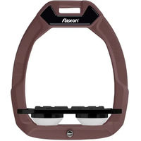 Produktbild von Flex-On Safe-On Sicherheitssteigbügel Plat Grip für Pferde Braun Schwarz Weiß
