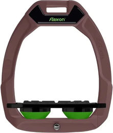 Flex-On Safe-On Sicherheitssteigbügel Plat Grip für Pferde in Braun Schwarz Grün – Bild 1 von 1