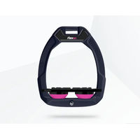 Produktbild von Flex-On Safe-On Sicherheitssteigbügel Plat Grip für Pferde in Grün/Schwarz/Rosa