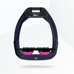 Flex-On Safe-On Sicherheitssteigbügel Plat Grip Marine Schwarz Rosa – Bild 1 von 1