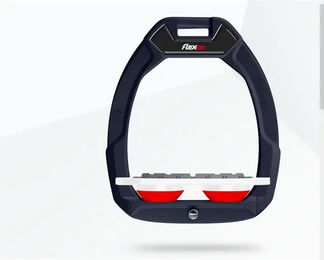 Flex-On Safe-On Sicherheitssteigbügel Plat Grip Marine Weiß Rot – Bild 1 von 1